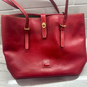 Dooney & Bourke Red Leather Tote